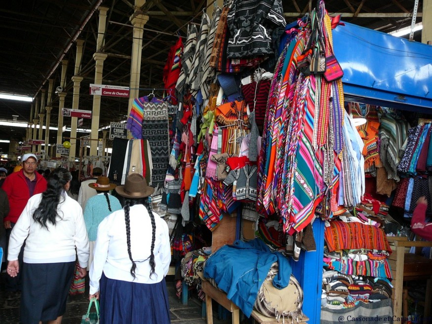 Marché San Pedro à Cusco - Cassonade et Camembert